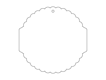 Car air freshener round shape customized, dimensions: H: 76.821mm, L: 74.94mm.