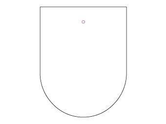 Car air freshener emblem shape customized, dimensions: H: 78.1mm, L: 100.0mm.