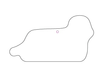 Car air freshener animal shape customized, dimensions: H: 97.985mm, L: 53.903mm.