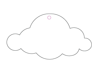 Car air freshener company logo shape customized, dimensions: H: 103.819mm, L: 56.088mm.