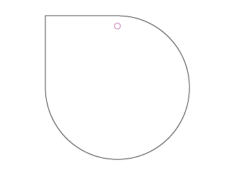 Car air freshener drop shape customized, dimensions: H: 73.839mm, L: 73.839mm.