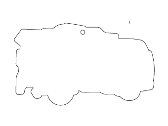 Car air freshener truck silhouette customized, dimensions: H: 99.992mm, L: 60.273mm.